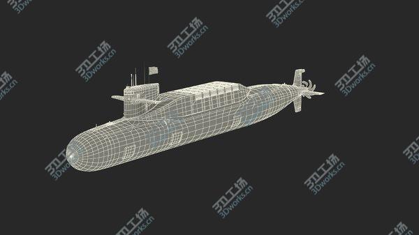 images/goods_img/20210312/Jin Class Ballistic Missile Submarine Type 094 Rigged 3D model/4.jpg
